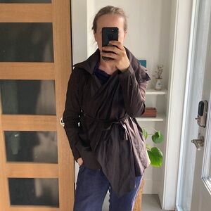 SARAH PACINI dark brown linen jacket